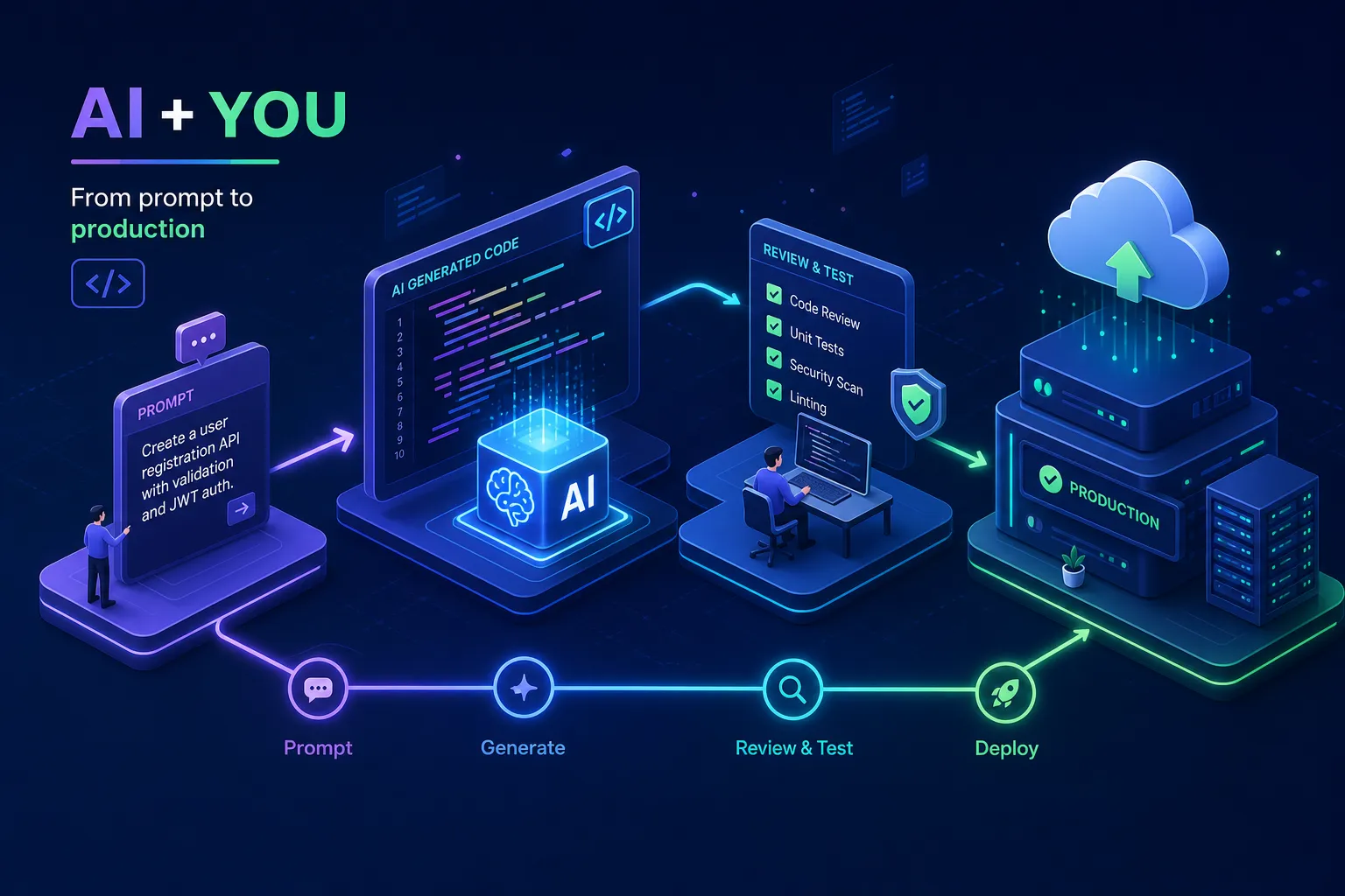 AI-assisted coding done right: from prompt to production