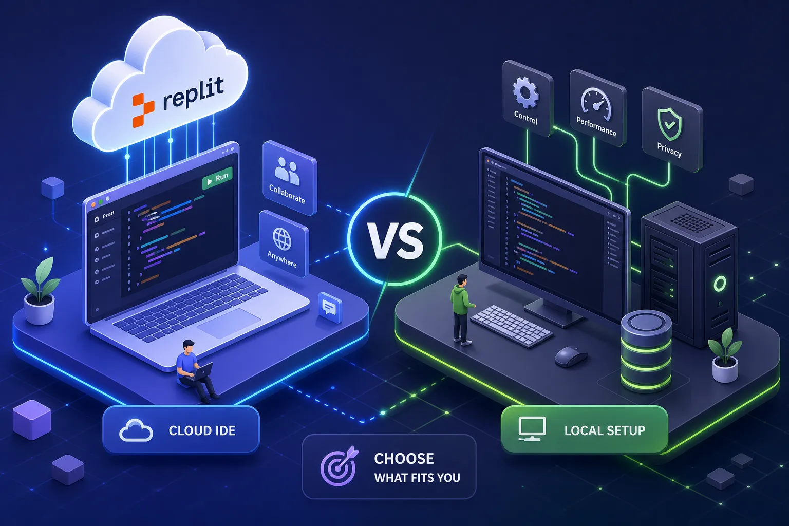 Replit vs local development: pick the right setup