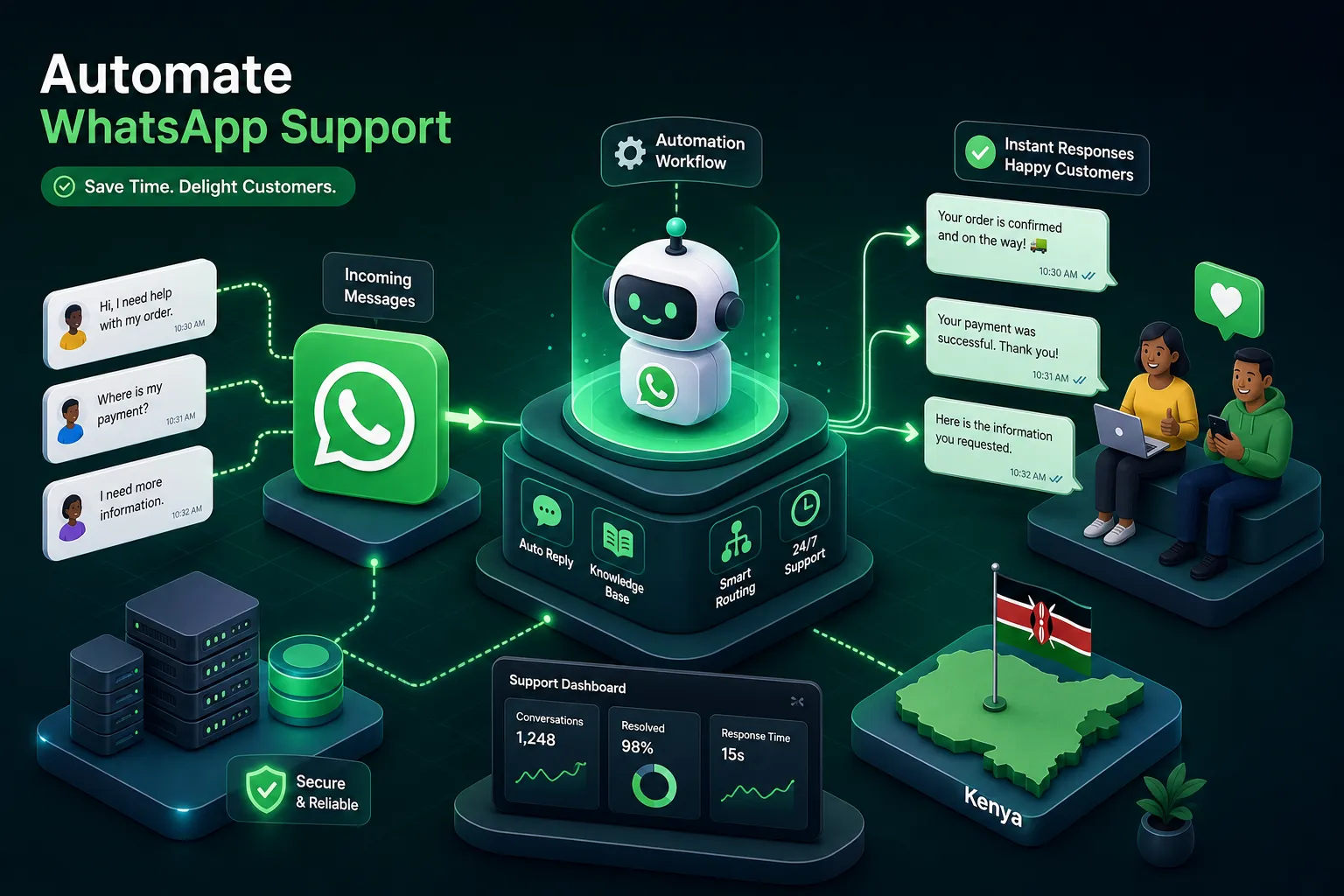 How to Automate WhatsApp Support in Kenya (Step-by-Step)