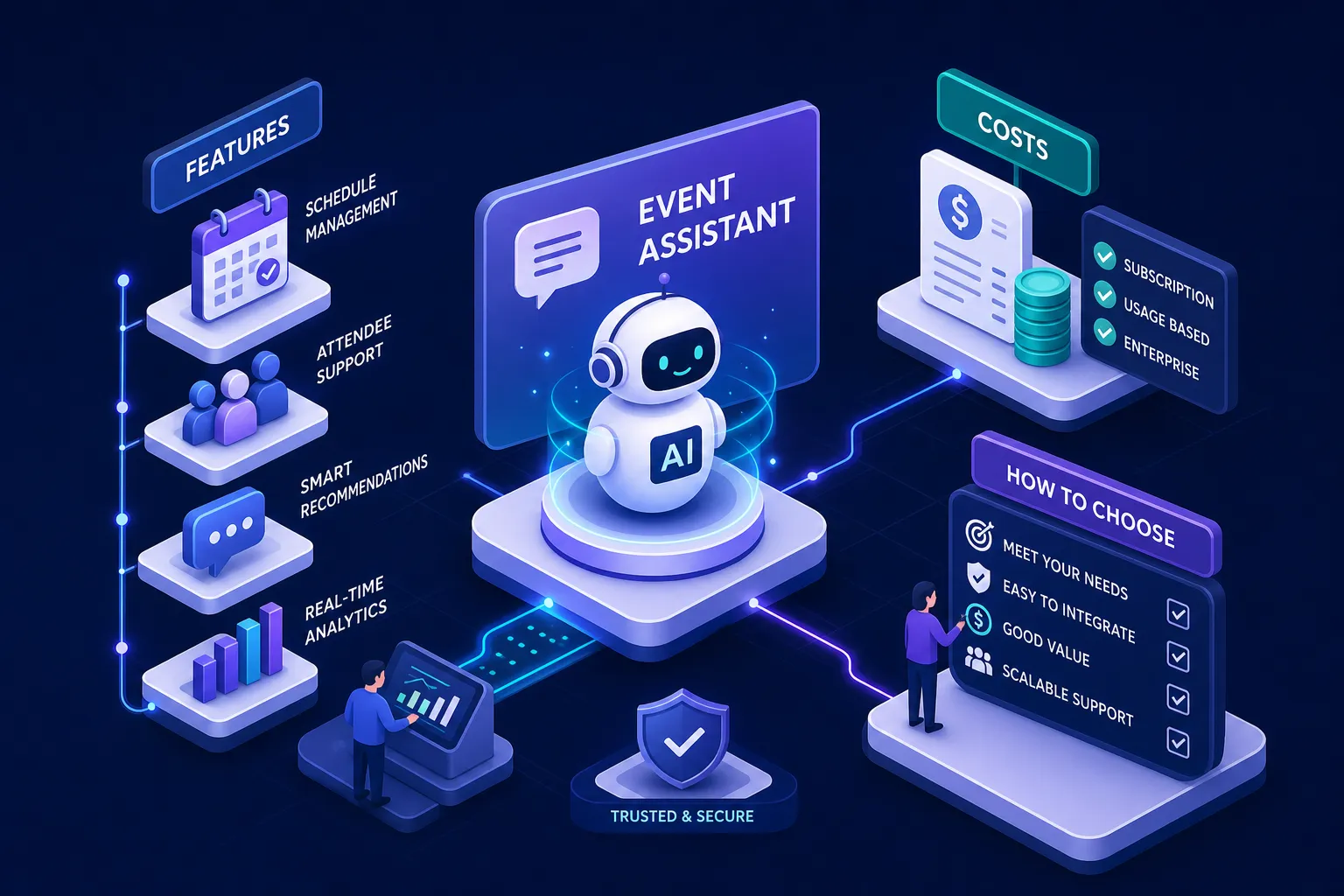 AI event assistant: features, costs and how to choose