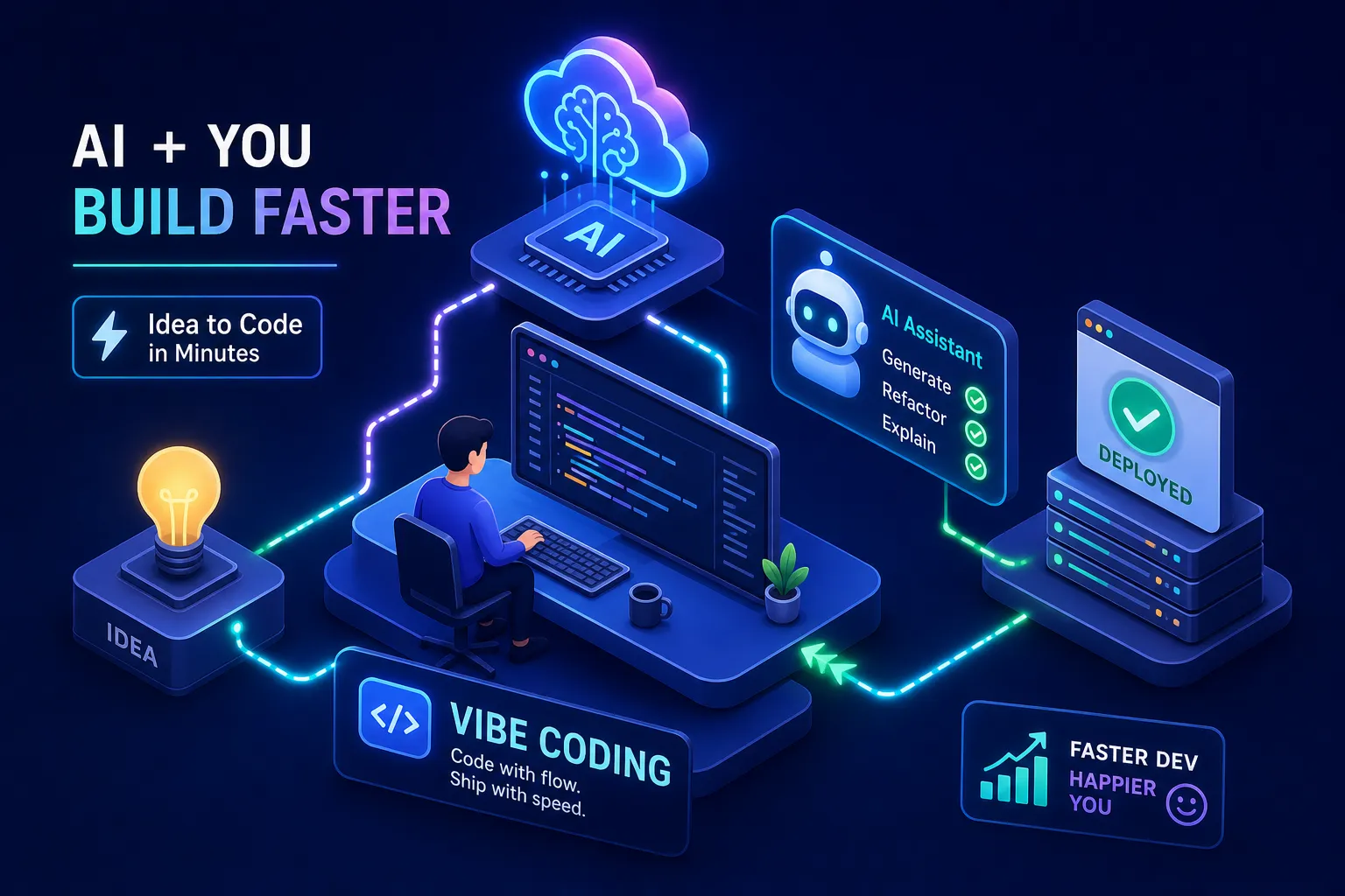Vibe coding explained: build software faster with AI help