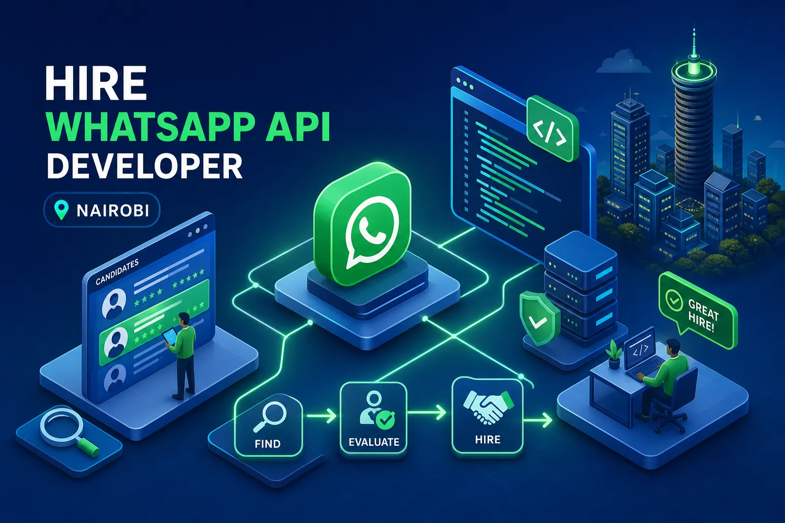 How to Find and Hire a WhatsApp API Developer in Nairobi