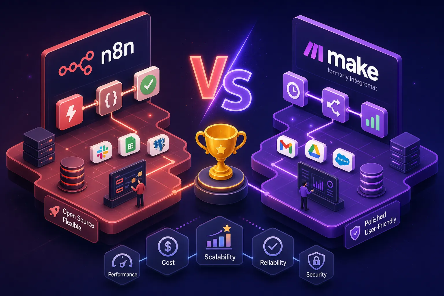 n8n vs Make (Integromat): Which Tool Wins in 2026?