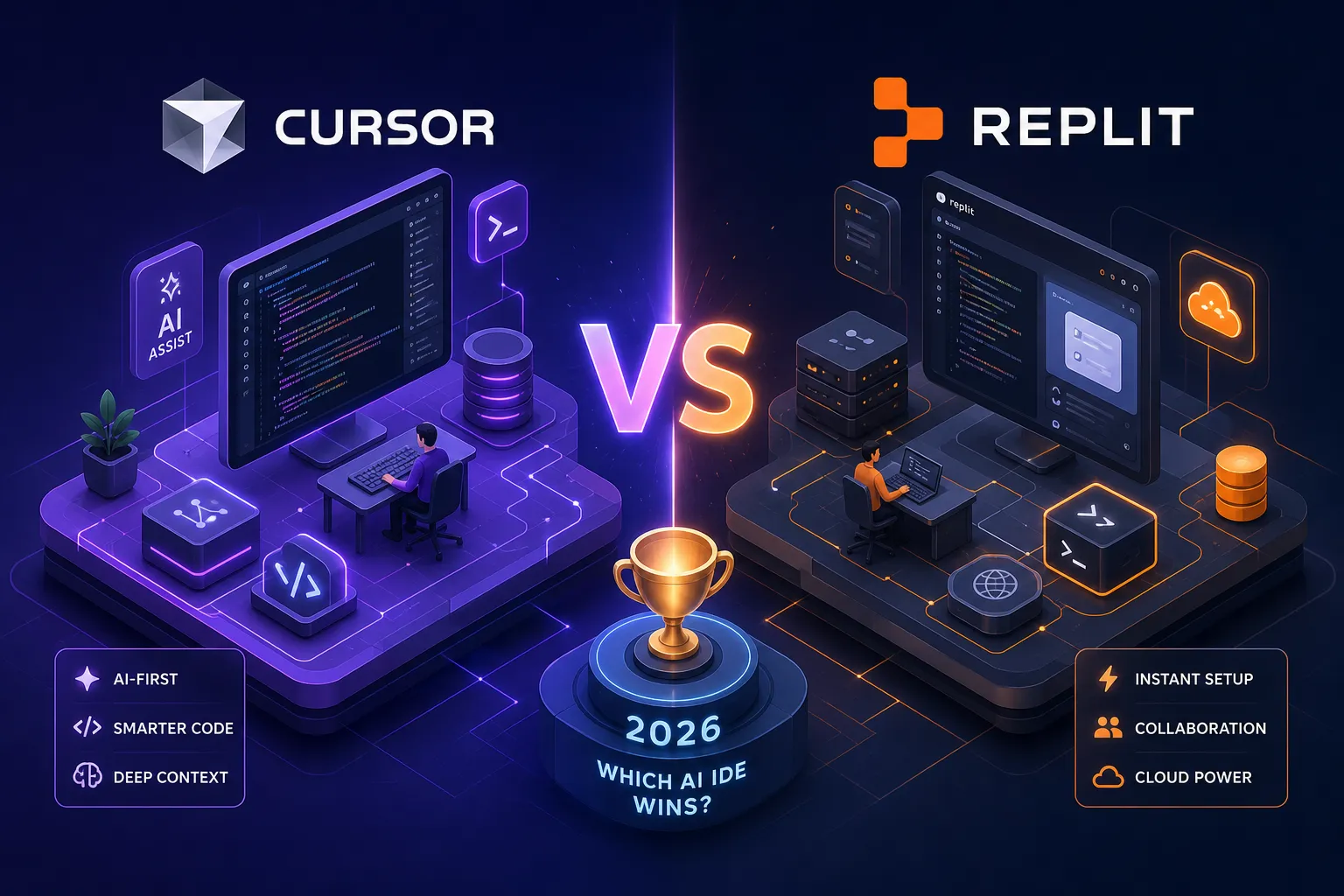 Cursor vs Replit 2026: Which AI IDE Actually Wins?